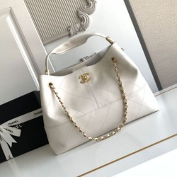 Mirror Quality Replica Chanel Coco Small Shoulder/Shopping Bag AS5634 White Clone