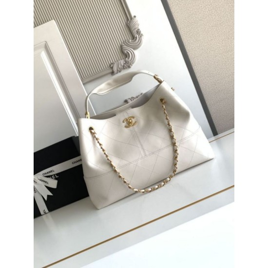 Mirror Quality Replica Chanel Coco Small Shoulder/Shopping Bag AS5634 White Clone