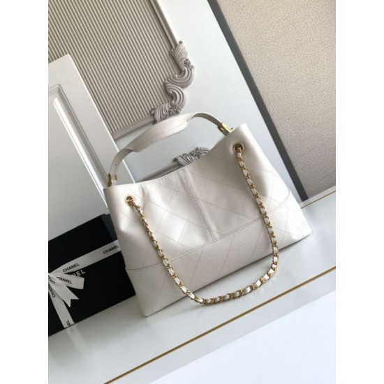 Mirror Quality Replica Chanel Coco Small Shoulder/Shopping Bag AS5634 White Clone