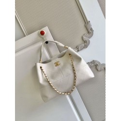 Mirror Quality Replica Chanel Coco Small Shoulder/Shopping Bag AS5634 White Clone