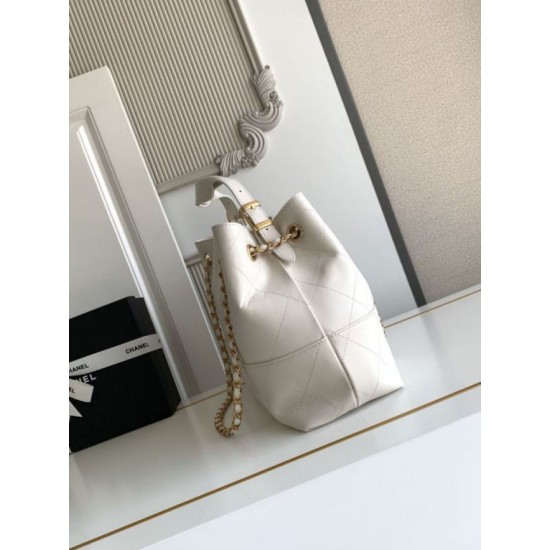 Mirror Quality Replica Chanel Coco Small Shoulder/Shopping Bag AS5634 White Clone