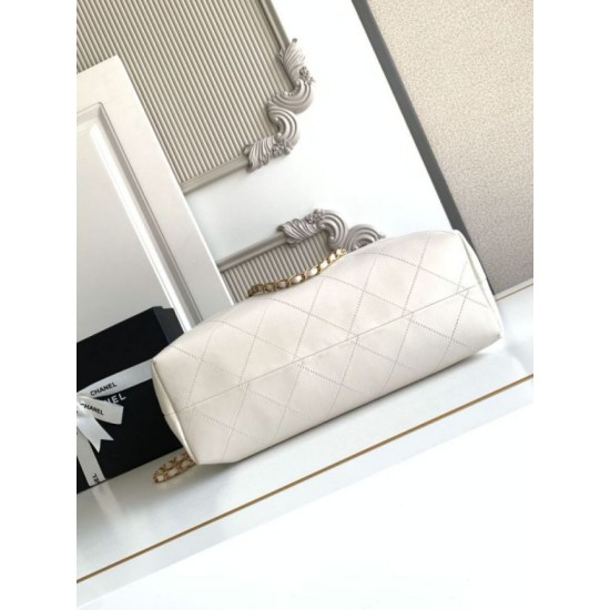 Mirror Quality Replica Chanel Coco Small Shoulder/Shopping Bag AS5634 White Clone