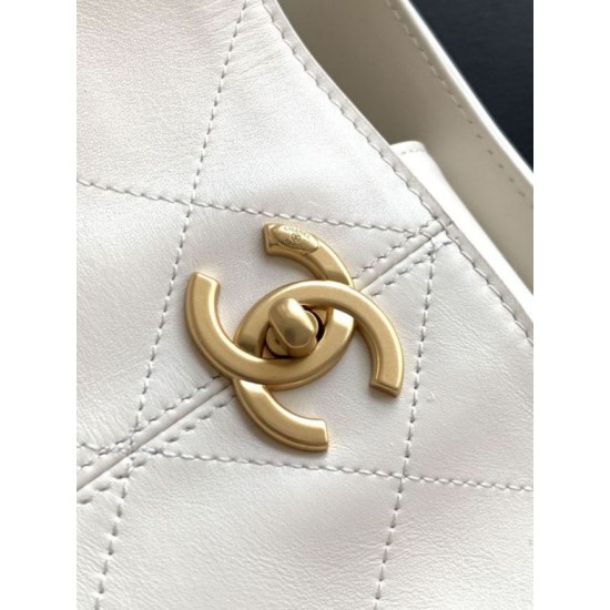 Mirror Quality Replica Chanel Coco Small Shoulder/Shopping Bag AS5634 White Clone