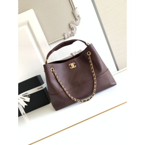 Mirror Quality Replica Chanel Coco Small Shoulder/Shopping Bag AS5634 Burgundy Clone