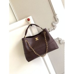 Mirror Quality Replica Chanel Coco Small Shoulder/Shopping Bag AS5634 Burgundy Clone