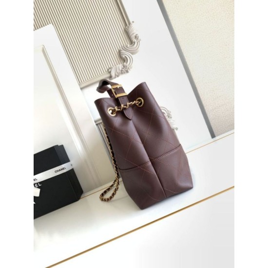 Mirror Quality Replica Chanel Coco Small Shoulder/Shopping Bag AS5634 Burgundy Clone