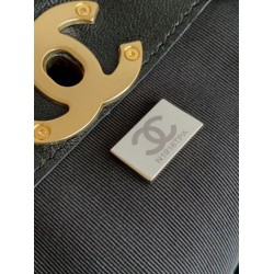 Mirror Quality Replica Chanel 25A Small Hobo Style Shopping Bag AS5634 Suede/Lambskin Black Clone
