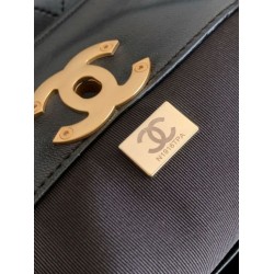 Mirror Quality Replica Chanel 25A Small Hobo Style Shopping Bag AS5634 Suede/Lambskin Brown/Black Clone