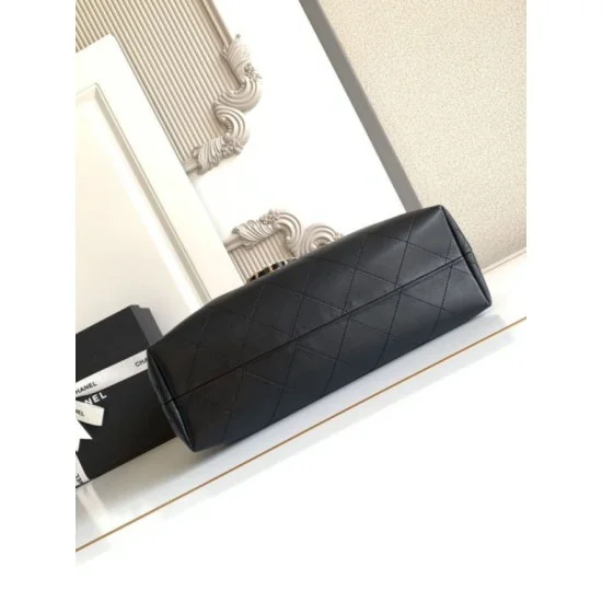 Mirror Quality Replica Chanel 25A Small Hobo Style Shopping Bag AS5634 Suede/Lambskin Brown/Black Clone