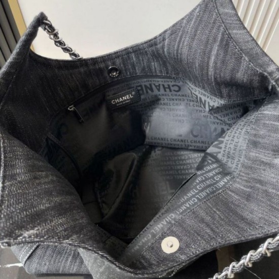 Mirror Quality Replica Chanel Vintage Denim XL Coco Cabas Tote Bag AS2138 Clone