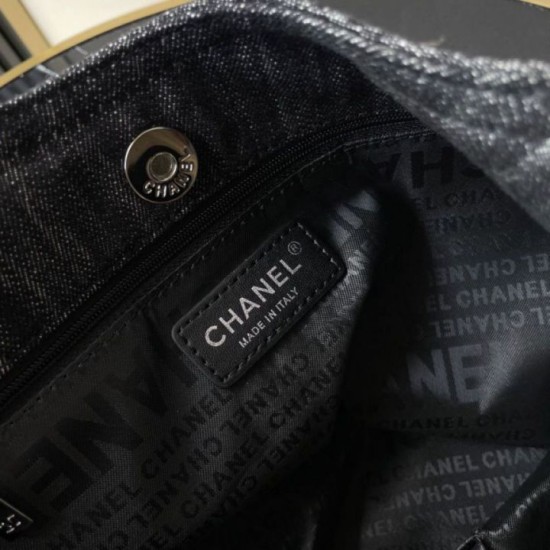 Mirror Quality Replica Chanel Vintage Denim XL Coco Cabas Tote Bag AS2138 Clone