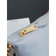 Mirror Quality Replica Miu Miu Gabardine Shoulder Bag 5NE841 Blue Clone
