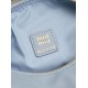 Mirror Quality Replica Miu Miu Gabardine Shoulder Bag 5NE841 Blue Clone