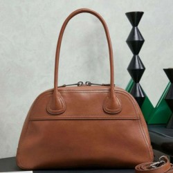 Mirror Quality Replica Miu Miu Vivant Nappa Tote Bag 5BB199 Brown Clone
