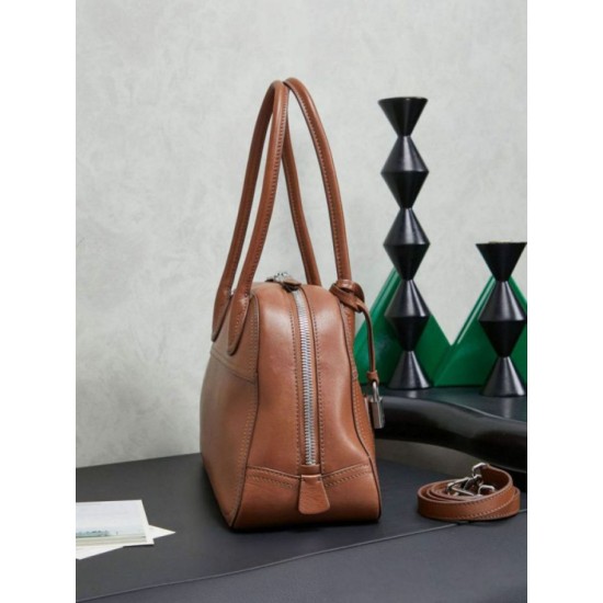Luxury Replica Miu Miu Vivant Nappa Tote Bag 5BB199 Brown Knockoff Mirror Quality Replica Miu Miu Vivant Nappa Tote Bag 5BB199 Brown Clone