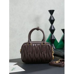 Luxury Replica Miu Miu Arcadie Quilted Nappa Tote Bag 5BB123 Burgundy Knockoff Mirror Quality Replica Miu Miu Arcadie Quilted Nappa Tote Bag 5BB123 Burgundy Clone