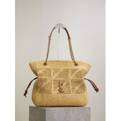 Mirror Quality Replica Jamie YSL Saint Laurent Raffia Tote Bags Clone