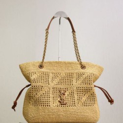Mirror Quality Replica Jamie YSL Saint Laurent Raffia Tote Bags Clone