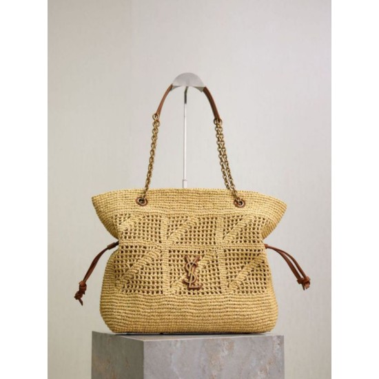 Mirror Quality Replica Jamie YSL Saint Laurent Raffia Tote Bags Clone