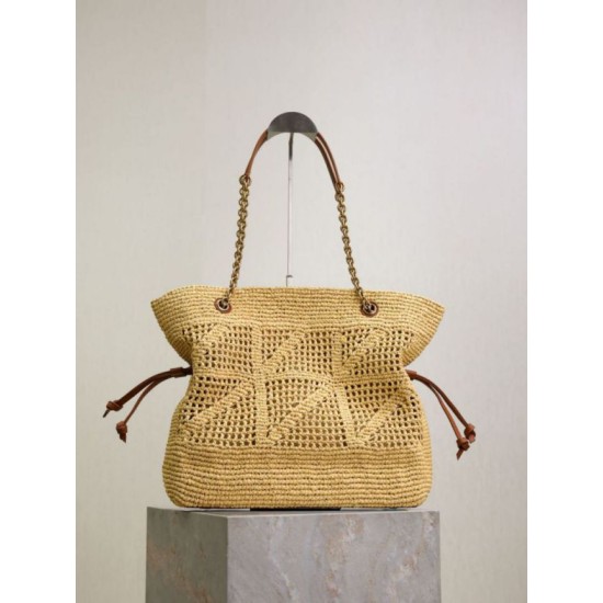 Mirror Quality Replica Jamie YSL Saint Laurent Raffia Tote Bags Clone