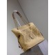 Mirror Quality Replica Jamie YSL Saint Laurent Raffia Tote Bags Natural Clone