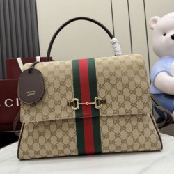 Mirror Quality Replica Gucci Paparazzo Large Handbag 875019 Brown Clone
