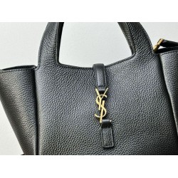 Luxury Replica YSL Saint Laurent Le 5 Tote Bag à 7 Baby Bea Black Knockoff Mirror Quality Replica YSL Saint Laurent Le 5 Tote Bag à 7 Baby Bea Black Clone