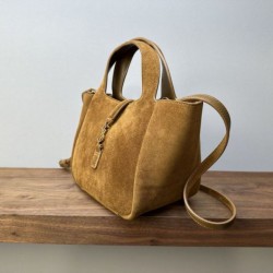 Mirror Quality Replica YSL Saint Laurent Le 5 à 7 Baby Bea Suede Tote Bag Clone