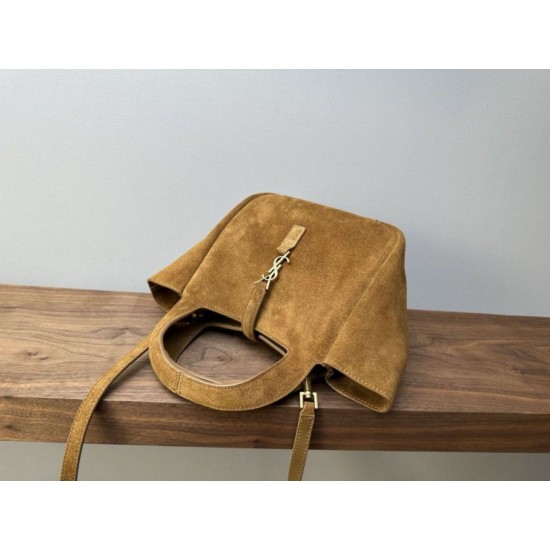 Mirror Quality Replica YSL Saint Laurent Le 5 à 7 Baby Bea Suede Tote Bag Clone
