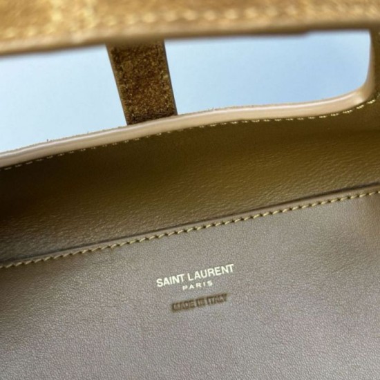 Mirror Quality Replica YSL Saint Laurent Le 5 à 7 Baby Bea Suede Tote Bag Clone