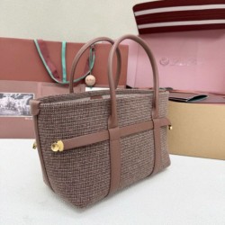 Mirror Quality Replica Loro Piana Ghiera Shopper Bag in Brown Clone
