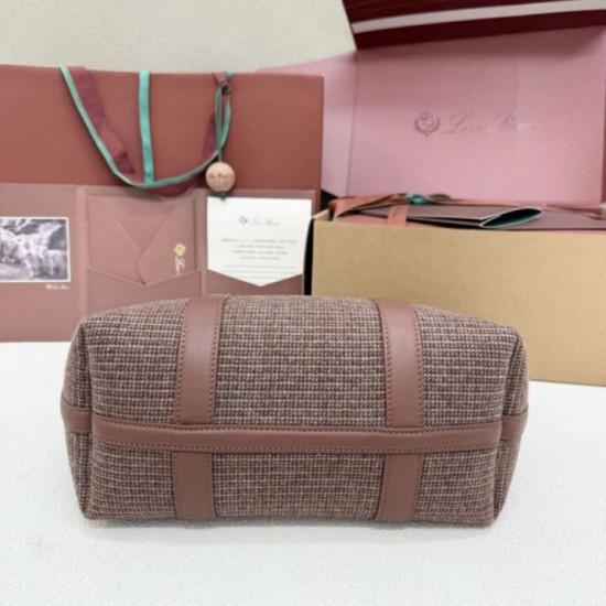 Mirror Quality Replica Loro Piana Ghiera Shopper Bag in Brown Clone