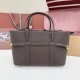 Mirror Quality Replica Loro Piana Ghiera Shopper Bag in Coffee Clone