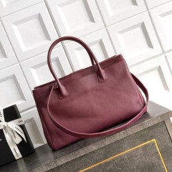Mirror Quality Replica Chanel Executive Cerf Tote Bag in Burgundy Clone