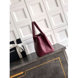 Mirror Quality Replica Chanel Cerf Executive Calfskin Shopper Bag 32cm Burgundy Clone