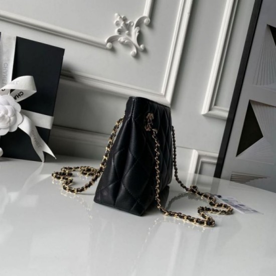 Luxury Replica Chanel 26S Small Tote Bag AS6248 Black Knockoff Mirror Quality Replica Chanel 26S Small Tote Bag AS6248 Black Clone