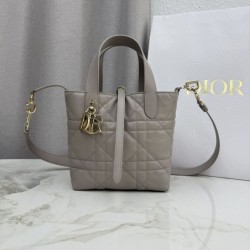 Mirror Quality Replica Dior Toujours Small Vertical Tote Bag Gray Clone
