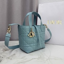 Mirror Quality Replica Dior Toujours Small Vertical Tote Bag Blue Clone