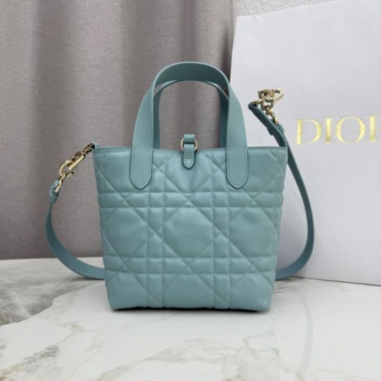 Luxury Replica Dior Toujours Small Vertical Tote Bag Blue Knockoff Mirror Quality Replica Dior Toujours Small Vertical Tote Bag Blue Clone