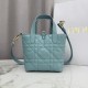 Luxury Replica Dior Toujours Small Vertical Tote Bag Blue Knockoff Mirror Quality Replica Dior Toujours Small Vertical Tote Bag Blue Clone