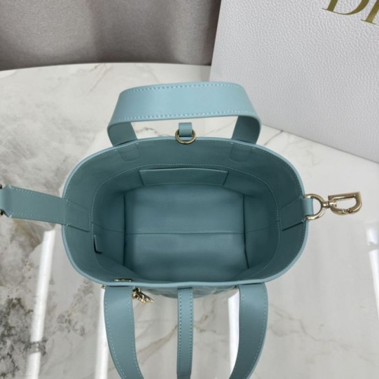 Luxury Replica Dior Toujours Small Vertical Tote Bag Blue Knockoff Mirror Quality Replica Dior Toujours Small Vertical Tote Bag Blue Clone