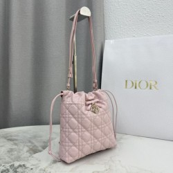 Luxury Replica Dior Adiorable Mini Bucket Bag Pink Knockoff Mirror Quality Replica Dior Adiorable Mini Bucket Bag Pink Clone
