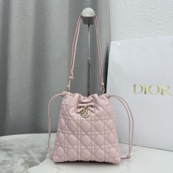 Mirror Quality Replica Dior Adiorable Mini Bucket Bag Pink Clone