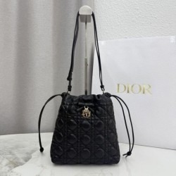 Mirror Quality Replica Dior Adiorable Mini Bucket Bag Black Clone