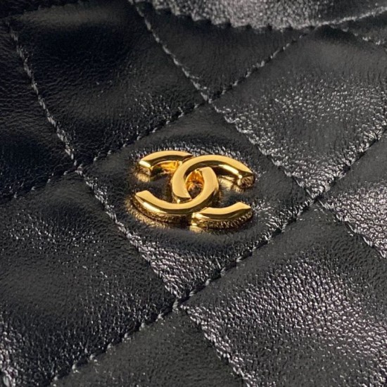 Luxury Replica Chanel 26s Quilted Drawstring Bucket Bag AP5317 Black Knockoff Mirror Quality Replica Chanel 26s Quilted Drawstring Bucket Bag AP5317 Black Clone