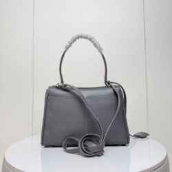 Mirror Quality Replica Balenciaga Rodeo Medium Crossbody Bag Gray Clone