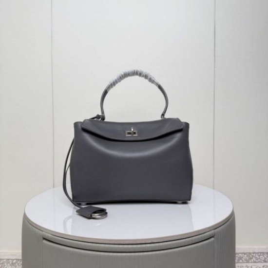 Mirror Quality Replica Balenciaga Rodeo Medium Crossbody Bag Gray Clone