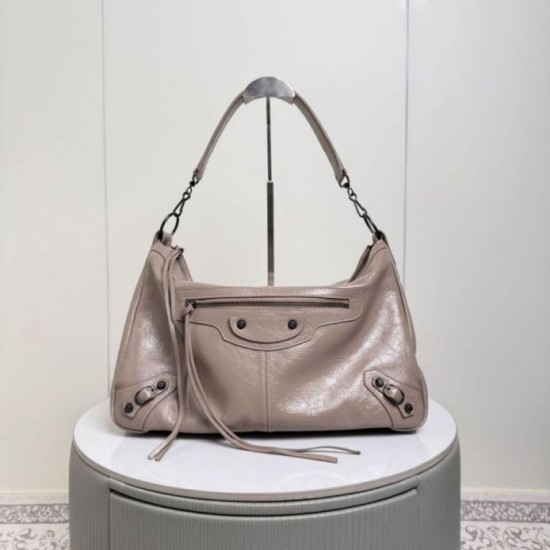 Mirror Quality Replica Balenciaga Le City Moto Small/Medium Crossbody Bag Clone