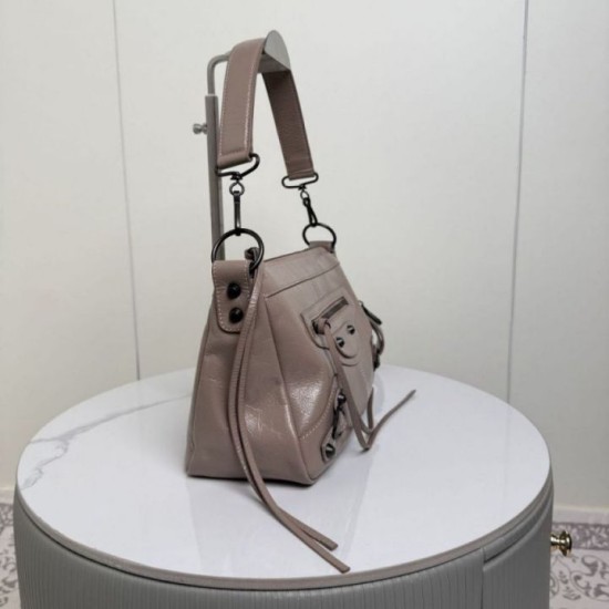 Mirror Quality Replica Balenciaga Le City Moto Small/Medium Crossbody Bag Clone