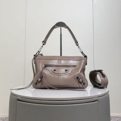 Mirror Quality Replica Balenciaga Le City Moto Small/Medium Crossbody Bag Clone
